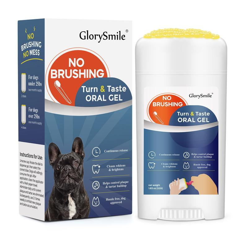 Glorysmile No Brushing Dog Toothpaste, Continually Freshens Breath for 24 Hours, Delicious Flavors like Chicken