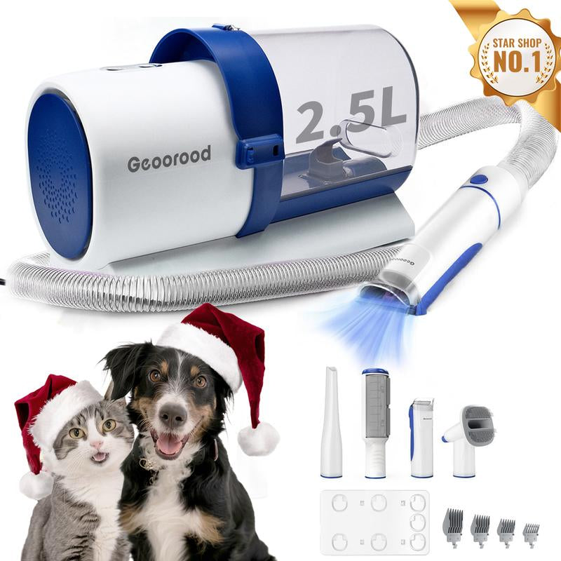 【Limitedtimeflashsale】Geoorood Dog Grooming Vacuum, 13000Pa Dog Vacuum Brush for Shedding Grooming, Pet Grooming Vacuum, Dog Hair Vacuum Groomer, 2.5L Large Dog Grooming Kit , Pet Products #Tiktokshopflashsale