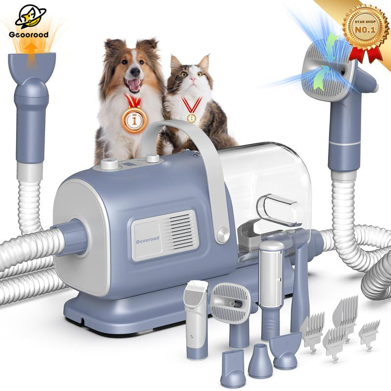 【Limitedtimeflashsale】Geoorood Dog Grooming Vacuum, 13000Pa Dog Vacuum Brush for Shedding Grooming, Pet Grooming Vacuum, Dog Hair Vacuum Groomer, 2.5L Large Dog Grooming Kit , Pet Products #Tiktokshopflashsale