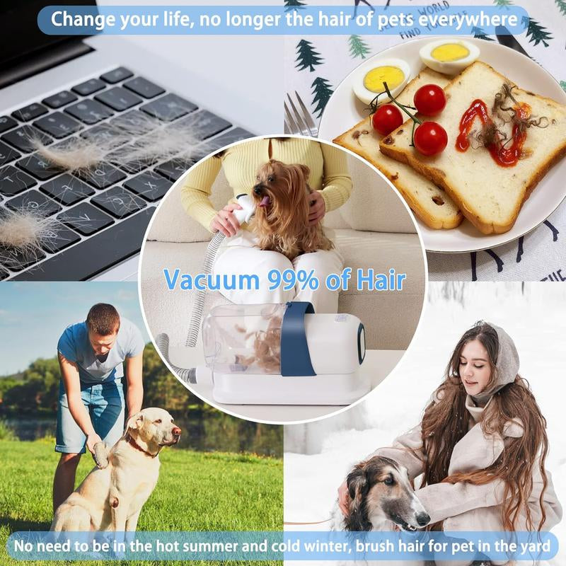 LMVVC Pet Grooming Kit with Vacuum for Dogs and Cats