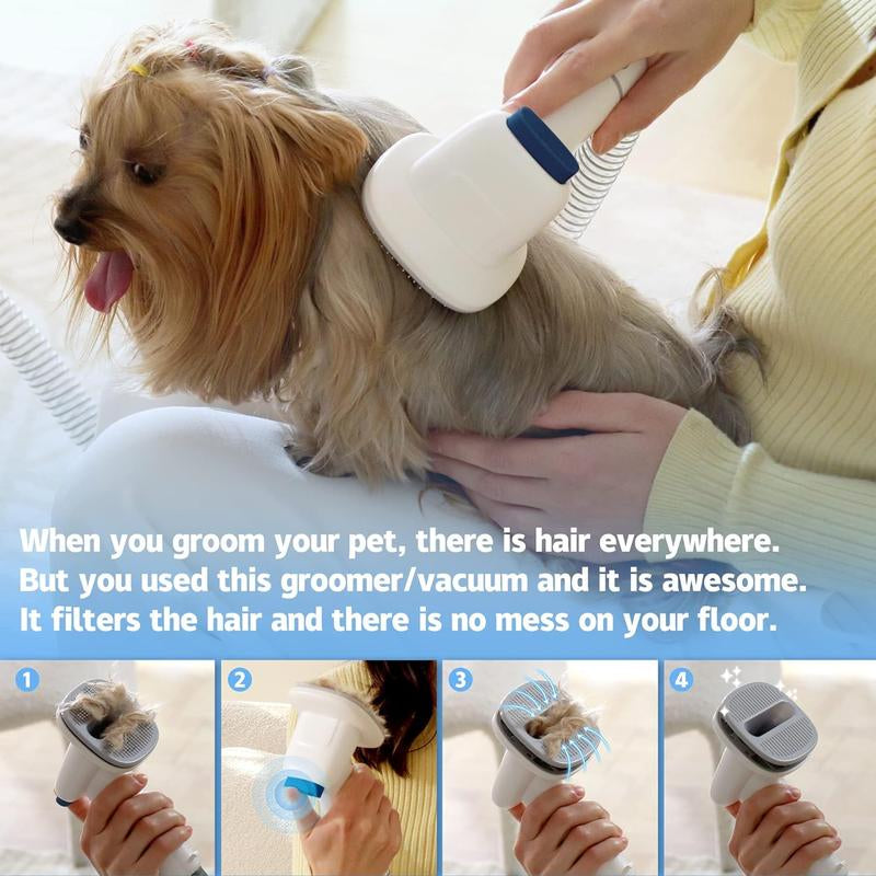 LMVVC Pet Grooming Kit with Vacuum for Dogs and Cats