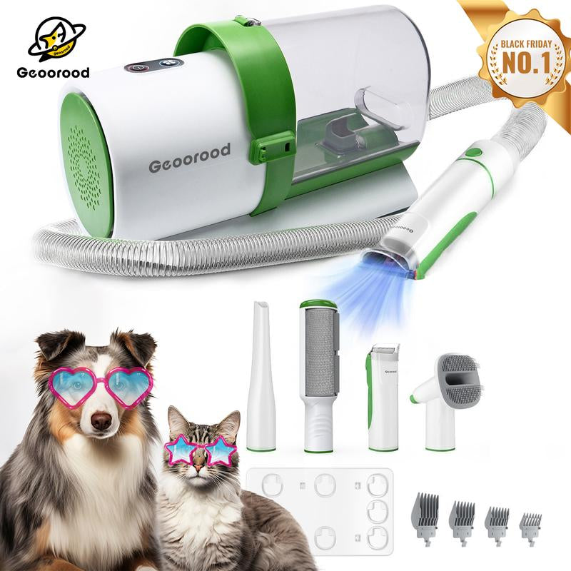 【Limitedtimeflashsale】Geoorood Dog Grooming Vacuum, 13000Pa Dog Vacuum Brush for Shedding Grooming, Pet Grooming Vacuum, Dog Hair Vacuum Groomer, 2.5L Large Dog Grooming Kit , Pet Products #Tiktokshopflashsale