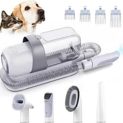 LMVVC Pet Grooming Kit with Vacuum for Dogs and Cats