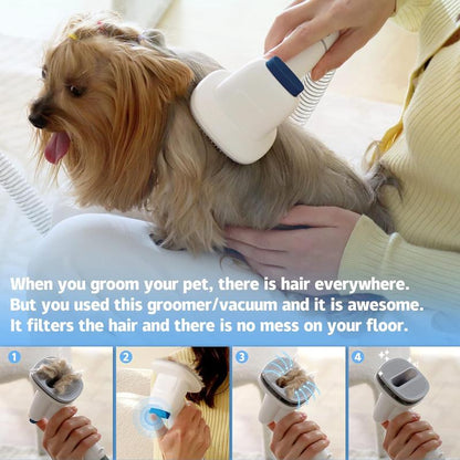 LMVVC Pet Grooming Kit with Vacuum for Dogs and Cats